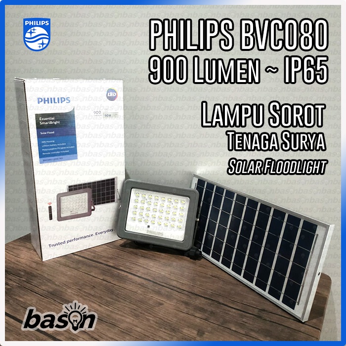 PHILIPS BVC080 LED9 Solar Floodlight - Lampu Sorot Tenaga Surya