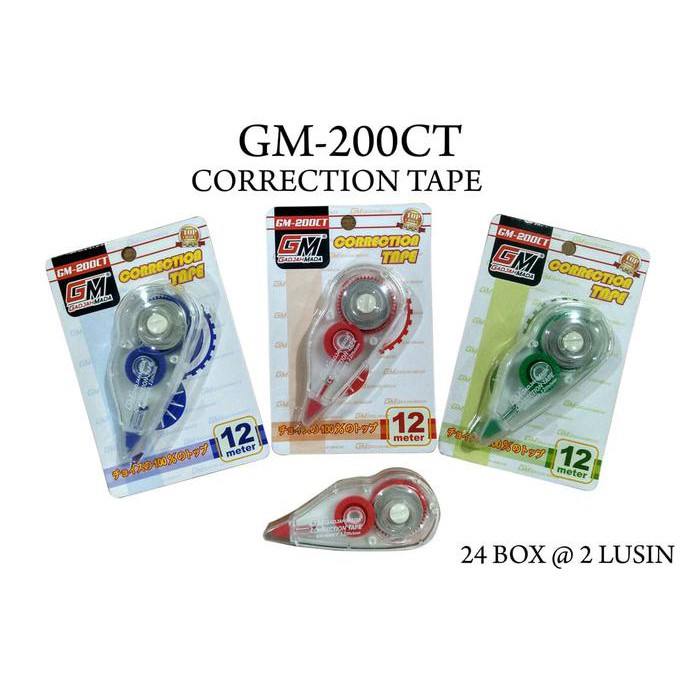 

HOT SALE Correction tape tip x GM200ct 12 meter Terjamin