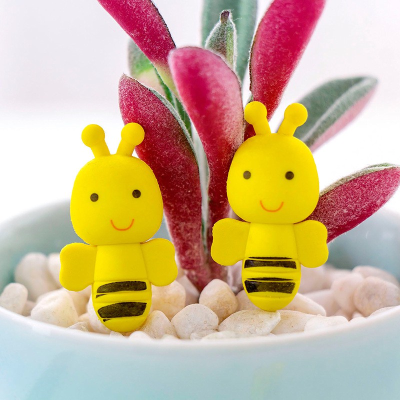 

PROMO SEKOTAK ( 96 PCS ) Penghapus Hapusan Pensil Kreatif Lucu Motif Lebah / Cute Bee Eraser