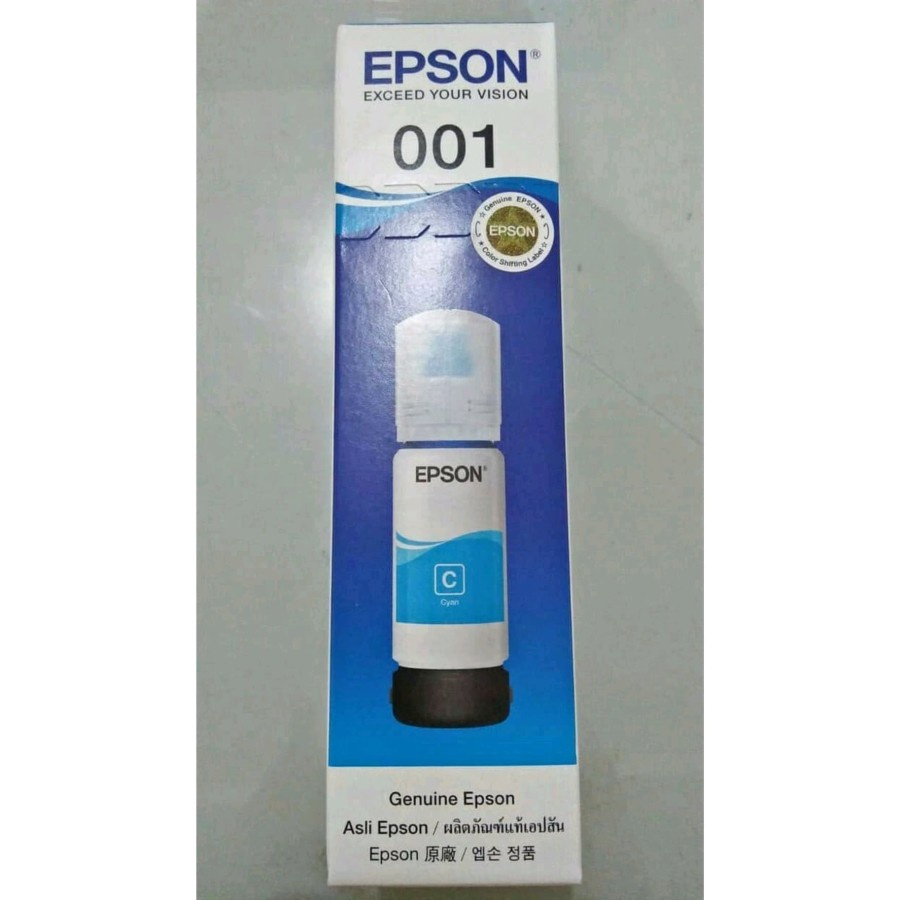 001 Cyan 70ml Tinta Epson 100% Original Epson L4150 / L4160 / L6160 / L6170 / L6190 / L14150