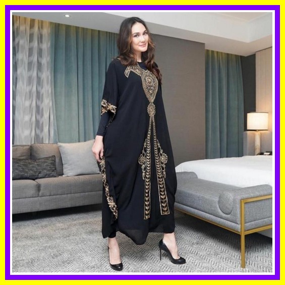 Top Produk.. Isyana Kaftan Gamis Jumbo Payet Mewah Chloe Agatha Tiffany Kaftan Original By Mieux Kaf