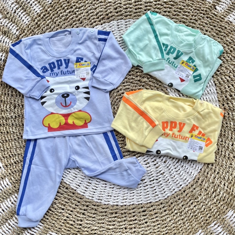 Setelan Baju Bayi Piyama Bayi Lengan Panjang Baju Tidur Bayi DNW BABY