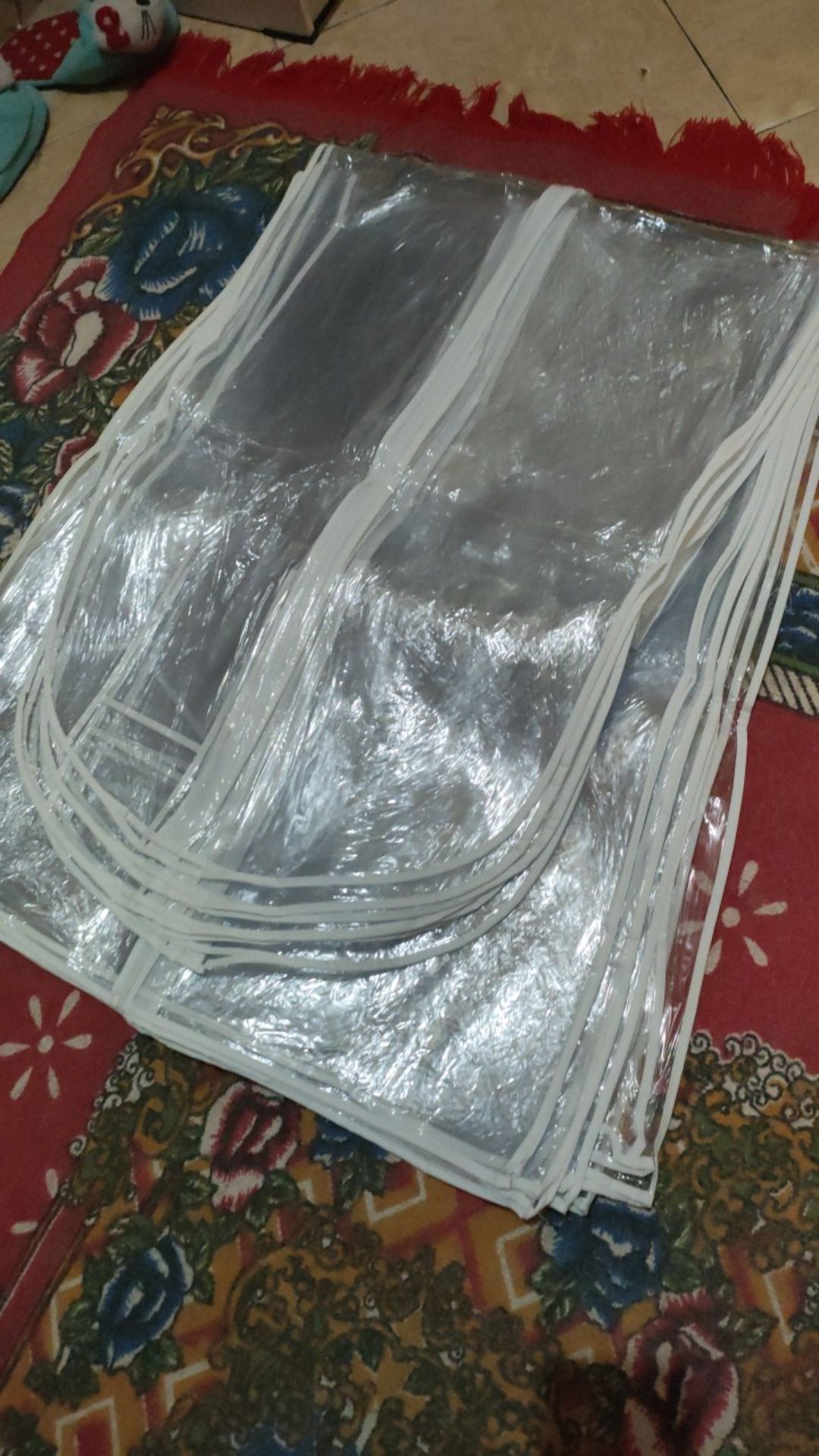 Srg.007 Sarung Gaun Bahan Plastik Transparant Panjang 160cm