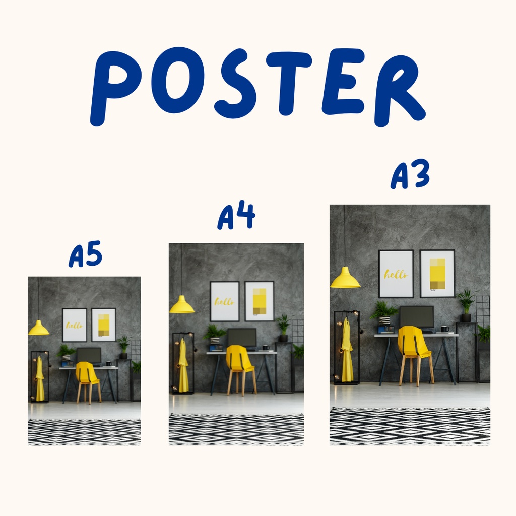 

[A3] PRINT POSTER A3 CUSTOM FOTO MURAH