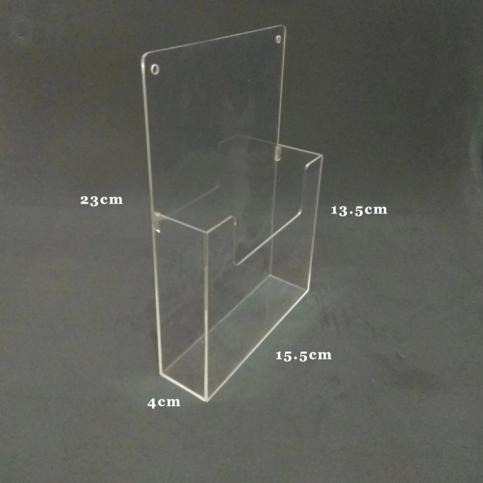 Tempat Brosur Akrilik A5 - Rak Display Bruchure Gantung Acrylic