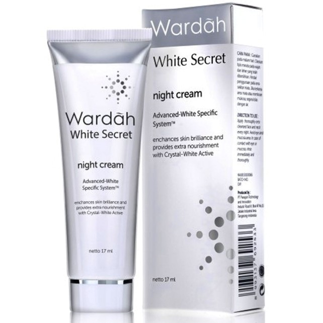 WARDAH White Secret Night Cream Tube 17ml