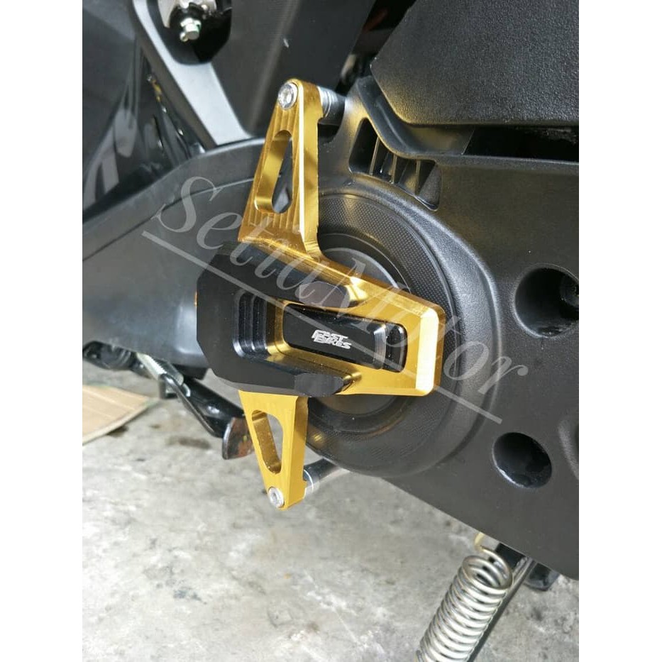 Cover - Tutup Blok Cvt Yamaha Aerox 155 - Full Cnc Frame Fastbikes - Putih - Variasi Motor