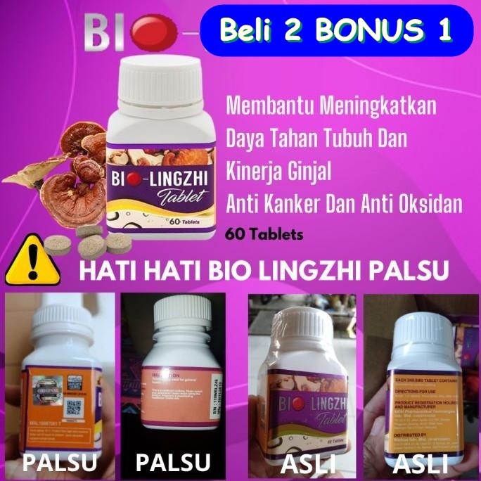 

BIO LINGZHI Original isi 60 Tablet - BioLingzhi Asli Kesehatan Ginjal