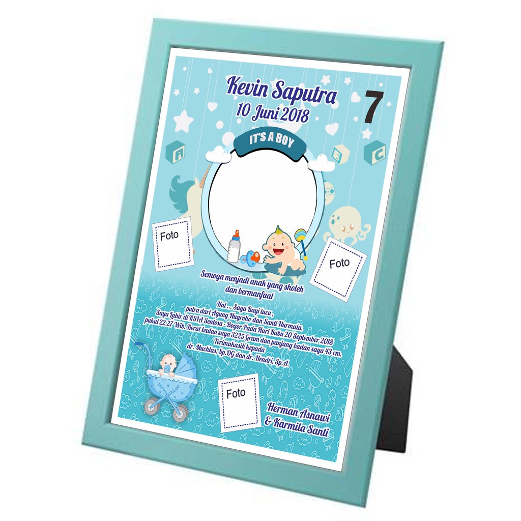 Biodata bayi + frame