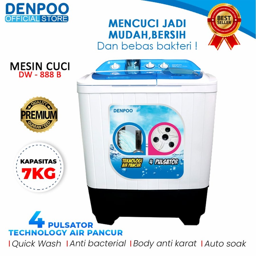 Denpoo Mesin Cuci DW 888 B