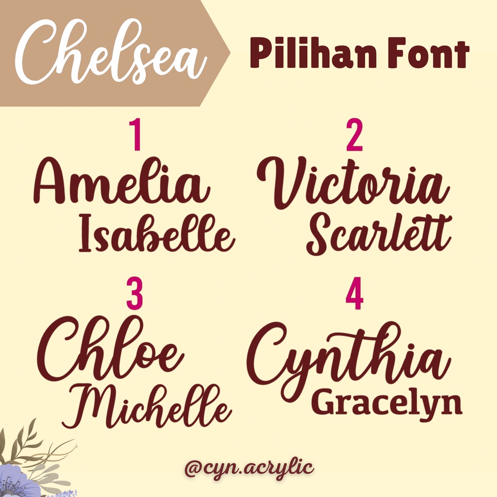 CHELSEA Hospital Board Akrilik Acrylic Announcement Biodata Baby Bayi Newborn Kado Mewah Bagus