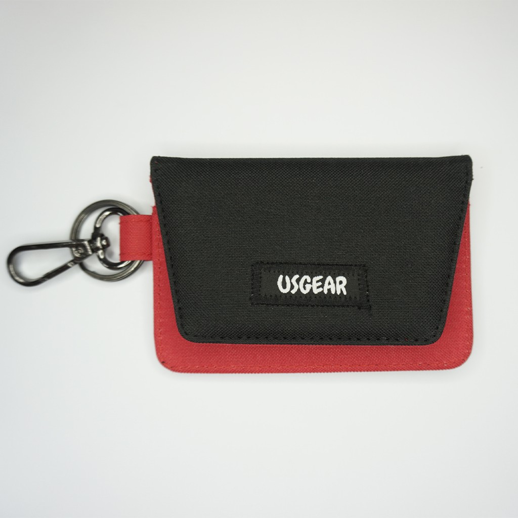 Dompet STNK E-TOLL SIM Mobil Motor / Gantungan Kunci STNK / Hitam Merah - UGDA0008