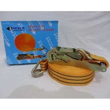 Spanset Ratchet Lashing Belt 2x10 meter/Sabuk Safety Orange 10m***TOP