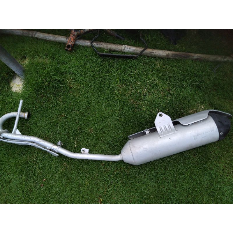 knalpot standar Kawasaki KLX 150 original