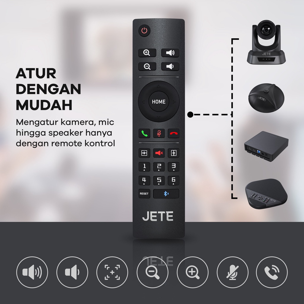 Webcam Video Conference JETE Group VC with 2 Expansion Mic - Garansi 2 Tahun