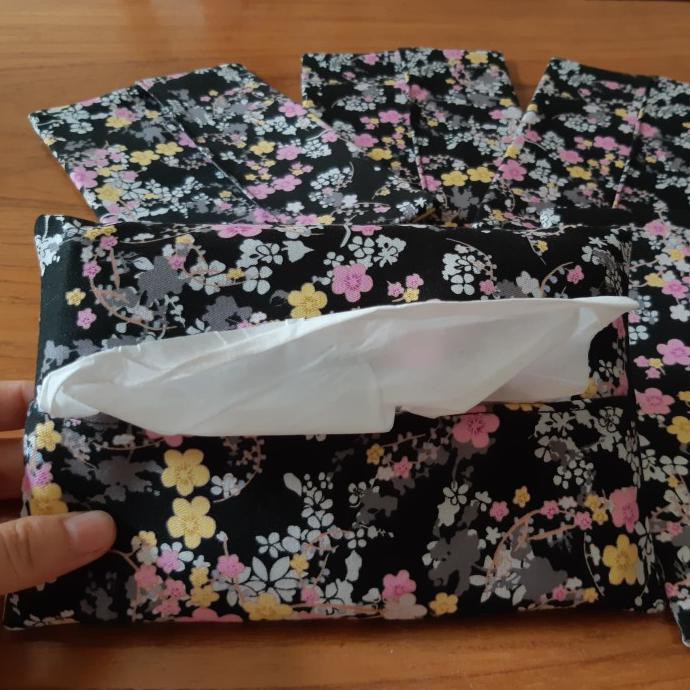 Star Tempat Tisu Tissue Travel Cover_Wadah Tissue Kain_Katun_Souvenir Murah Bagus