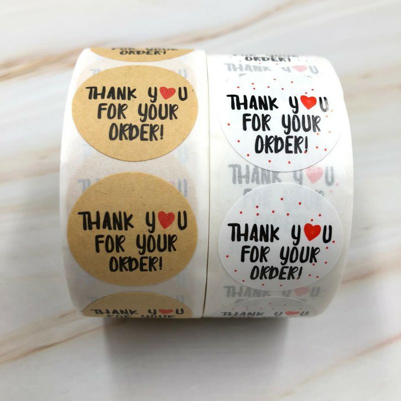 [MYUME.STORE] 500 pcs Stiker thank you/segel thank you/thanks for order/ label online shop-1