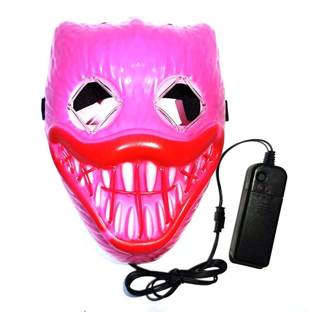 Lanfy Huggy Wuggy Mask Masquerade Party Pesta Dansa Lucu Party Props Party Mask Props Cosplay Mask Luminous Mask Game Pinggiran Topeng Penuh Wajah Topeng Halloween