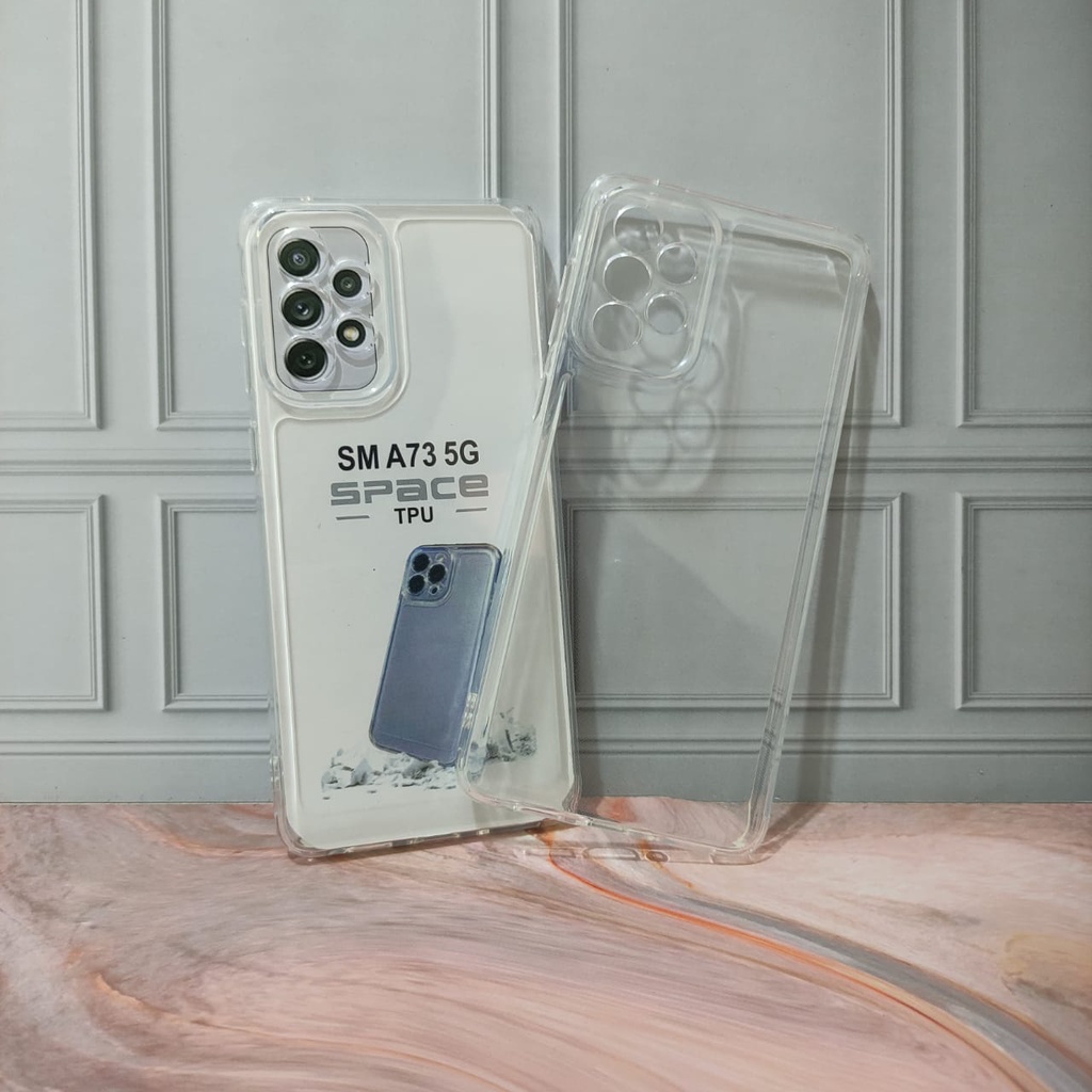 SoftCase Samsung A03 A33 5G A73 5G Case Bening / Grey Clear SPACE TPU Jelly White_Cell