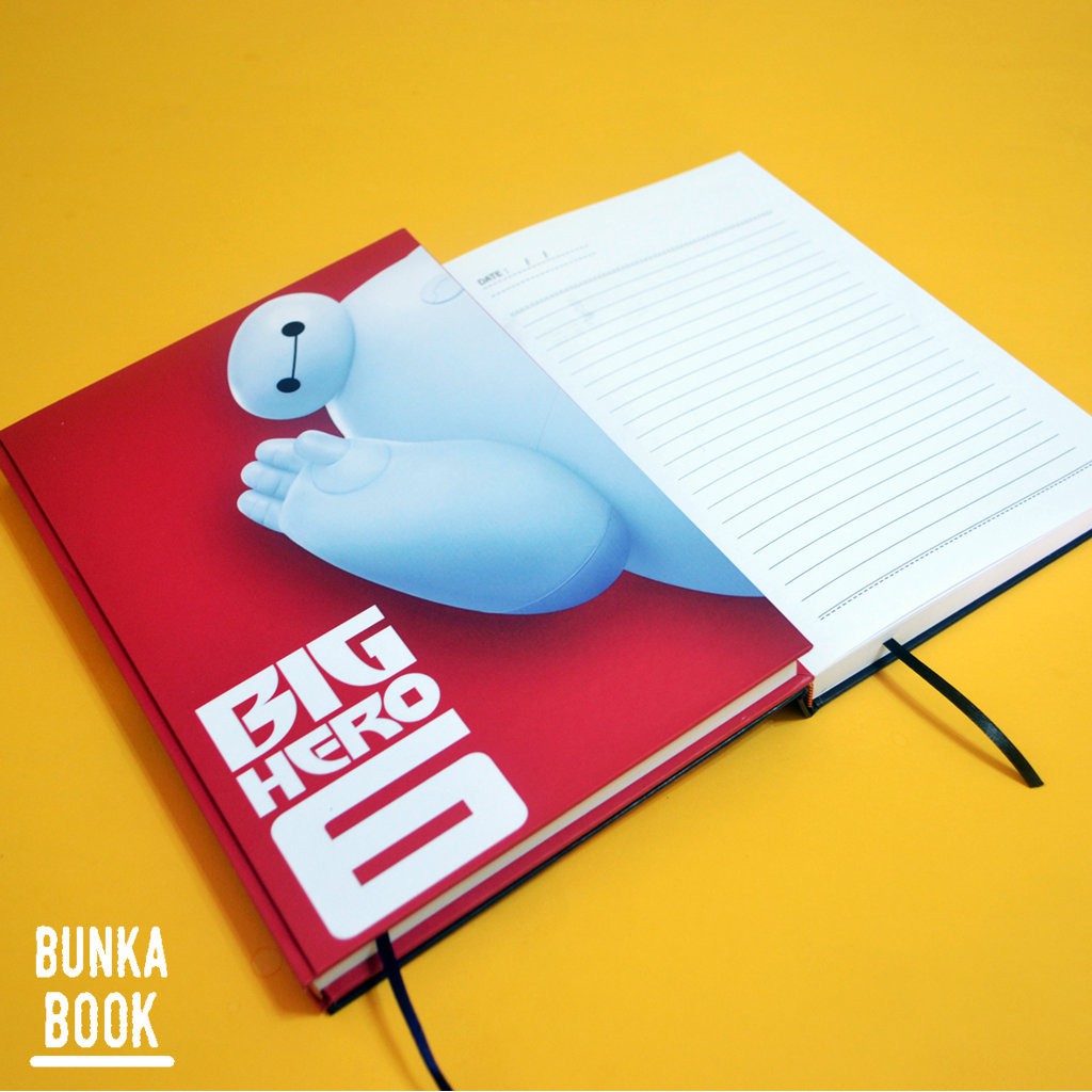 

Note Book Hardcover Big Hero 6 Baymax Ukuran A5 Jurnal Agenda Planner