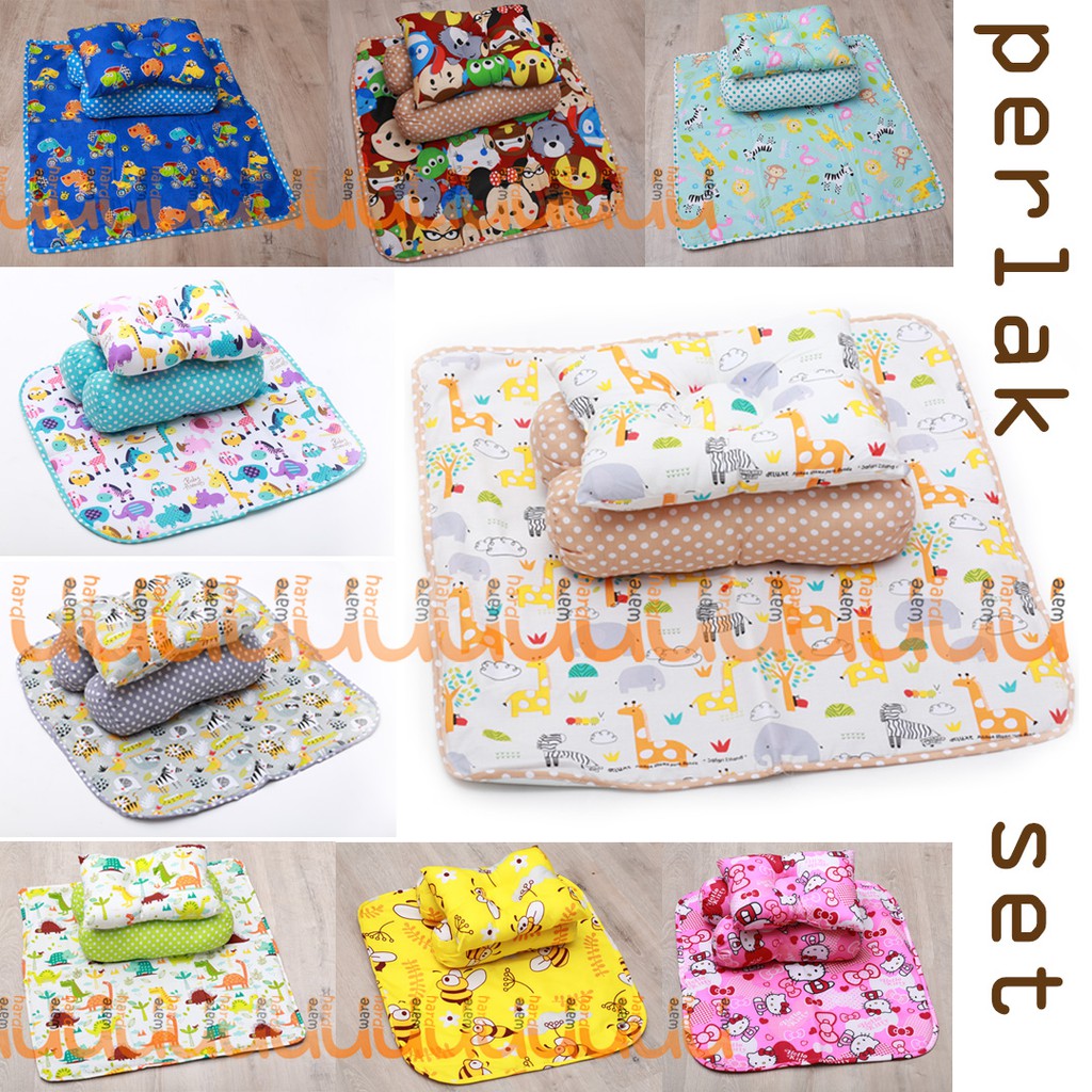 FREE TAS MIKA!! Matras Perlak Set Guling Bantal Peang baby bedding set Perlak Bayi Gift Set