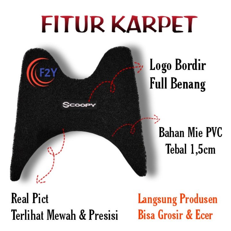 Karpet Motor Scoopy All Type, Karpet Motor Mie Bihun Scoopy