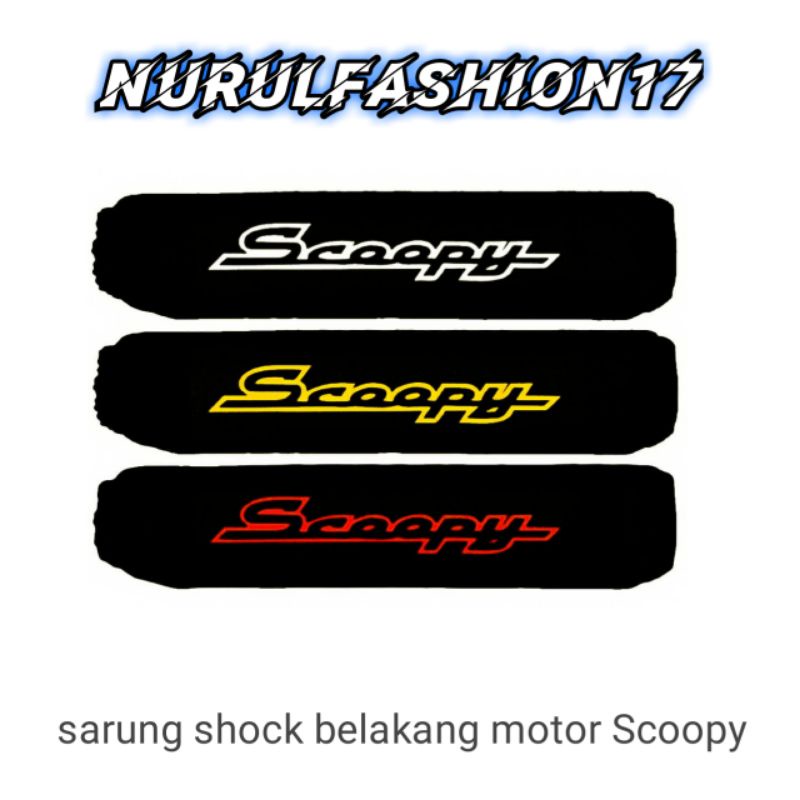 sarung shock belakang motor Scoopy