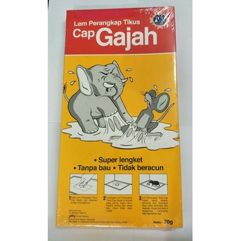 [PERANGKAP TIKUS] LEM TIKUS CAP GAJAH ODOL TRAP CAP AMPUH ORIGINAL / Lem papan perangkap tikus cap g