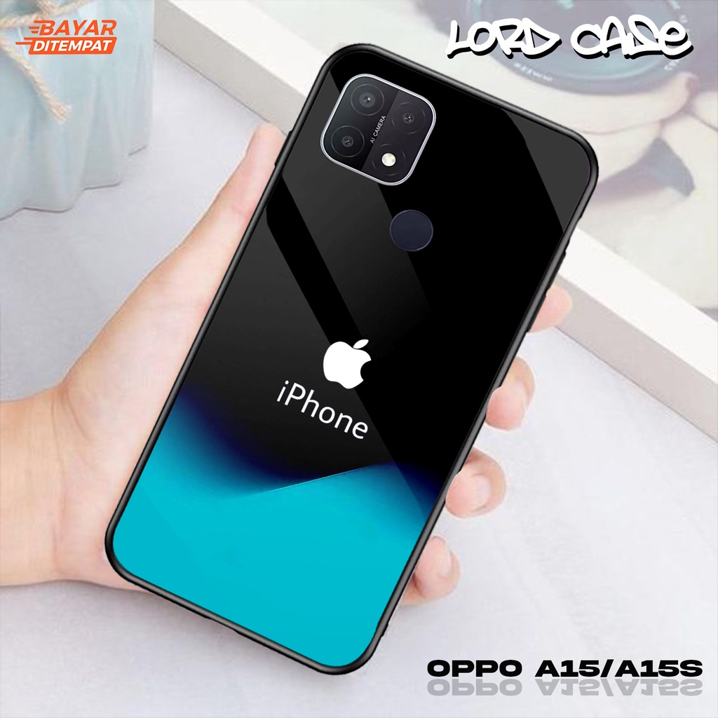 Case OPPO A15/A15S - Casing OPPO A15/A15S Terbaru 2022 Case lord case14 [ case Logo iphone xmg ] Sil