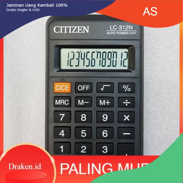 

Murah [COD} Kalkulator Citizen LC 312 . Kalkulator kecil 12 digit