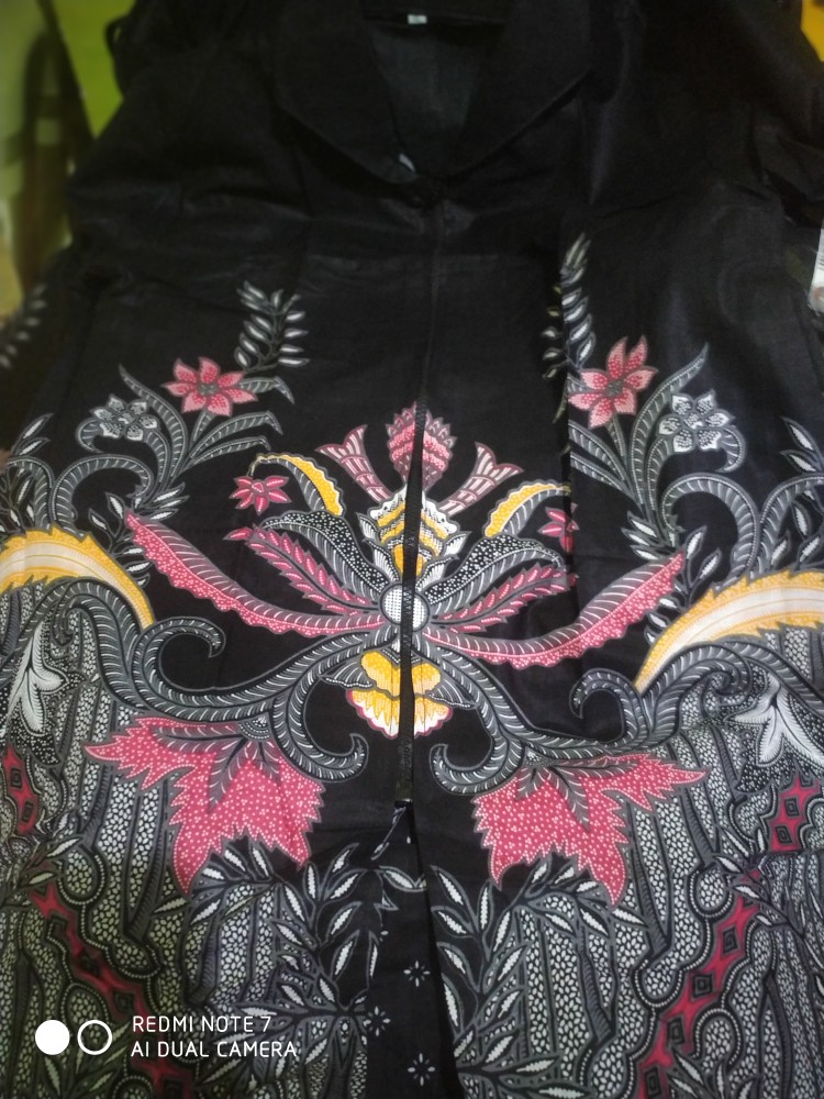 Tey-17 Batik Wanita Asj Sa Hrb026 Kenongo Kemeja Tosca Pendek