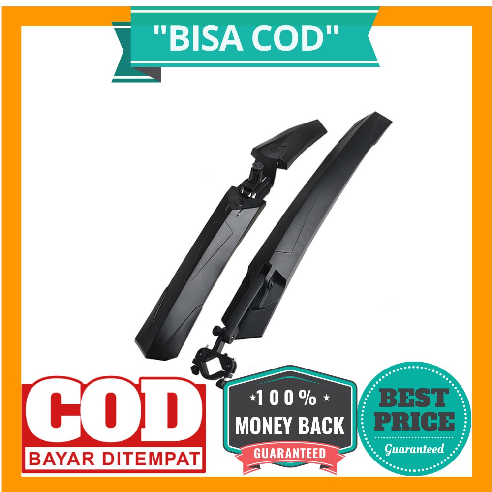 BISA COD Spakbor Sepeda Depan &amp; Belakang MTB - Y901 - Black