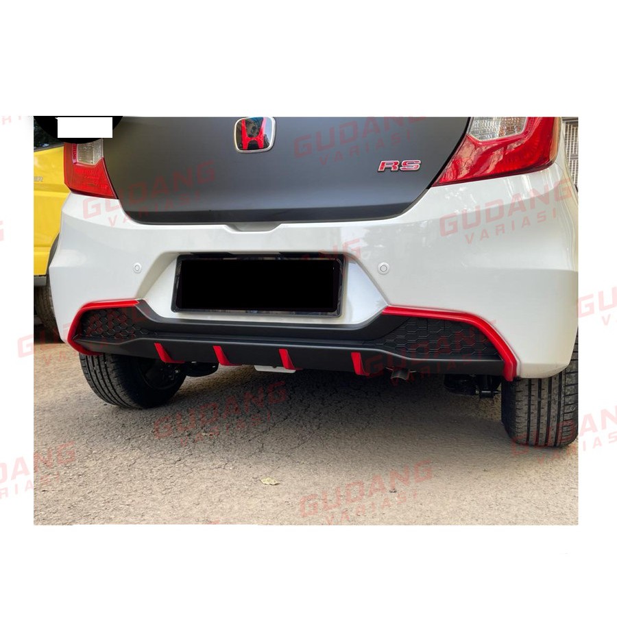 Diffuser belakang HONDA BRIO BLACK RED