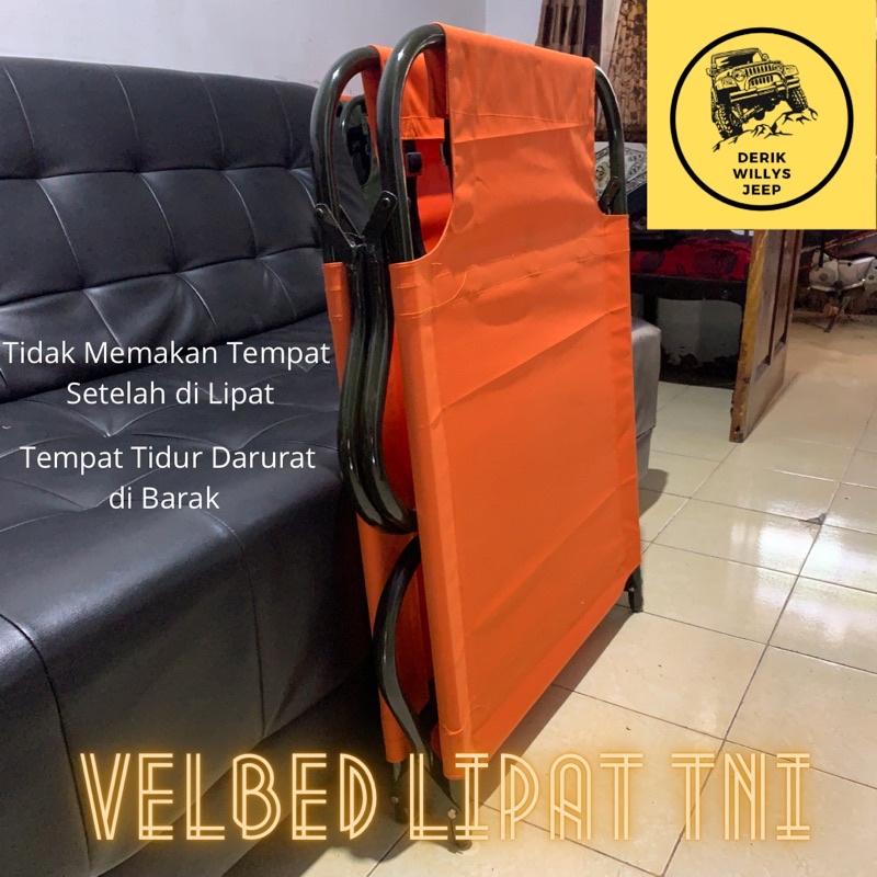 Velbed Besi Lipat 2 | Velbed Lipat TNI | Velbed Lipat Murah Berkualitas