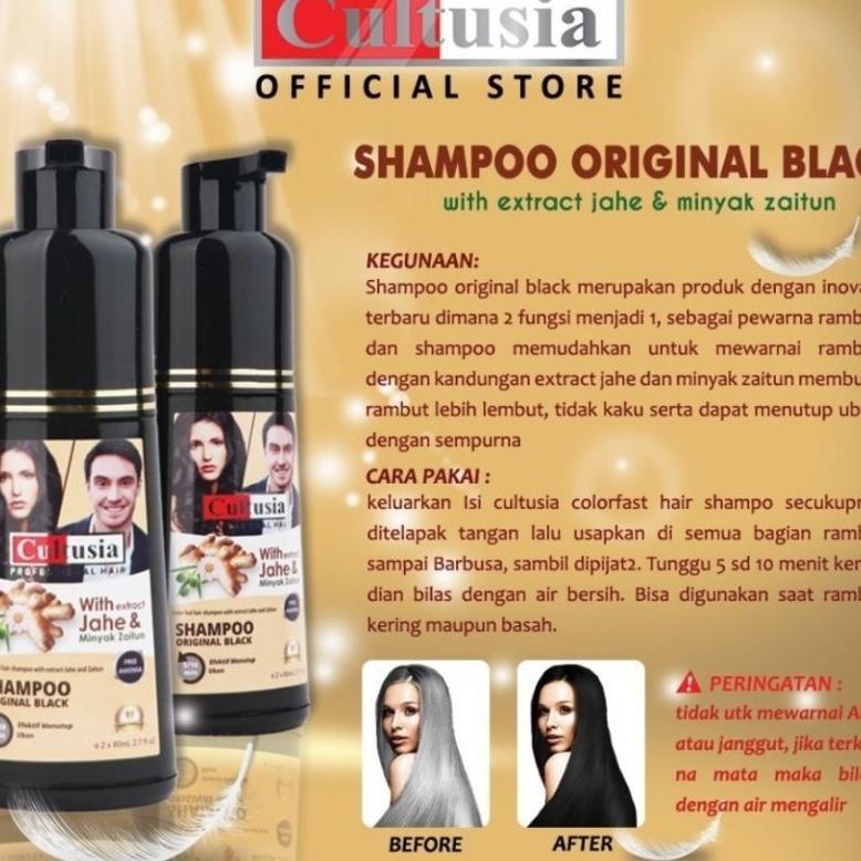 Cultusia Black Shampo ( Viral Tiktok) / Cultusia Shampo Black / Cultusia Shampo Original Black / Sha