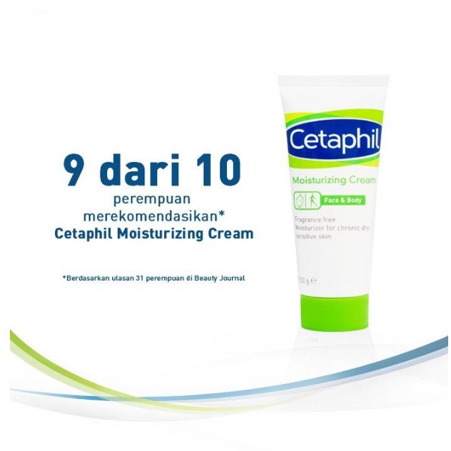 Cetaphil Moisturizing Cream 100g Krim Pelembab Wajah &amp; Kulit untuk Segala Jenis Kulit