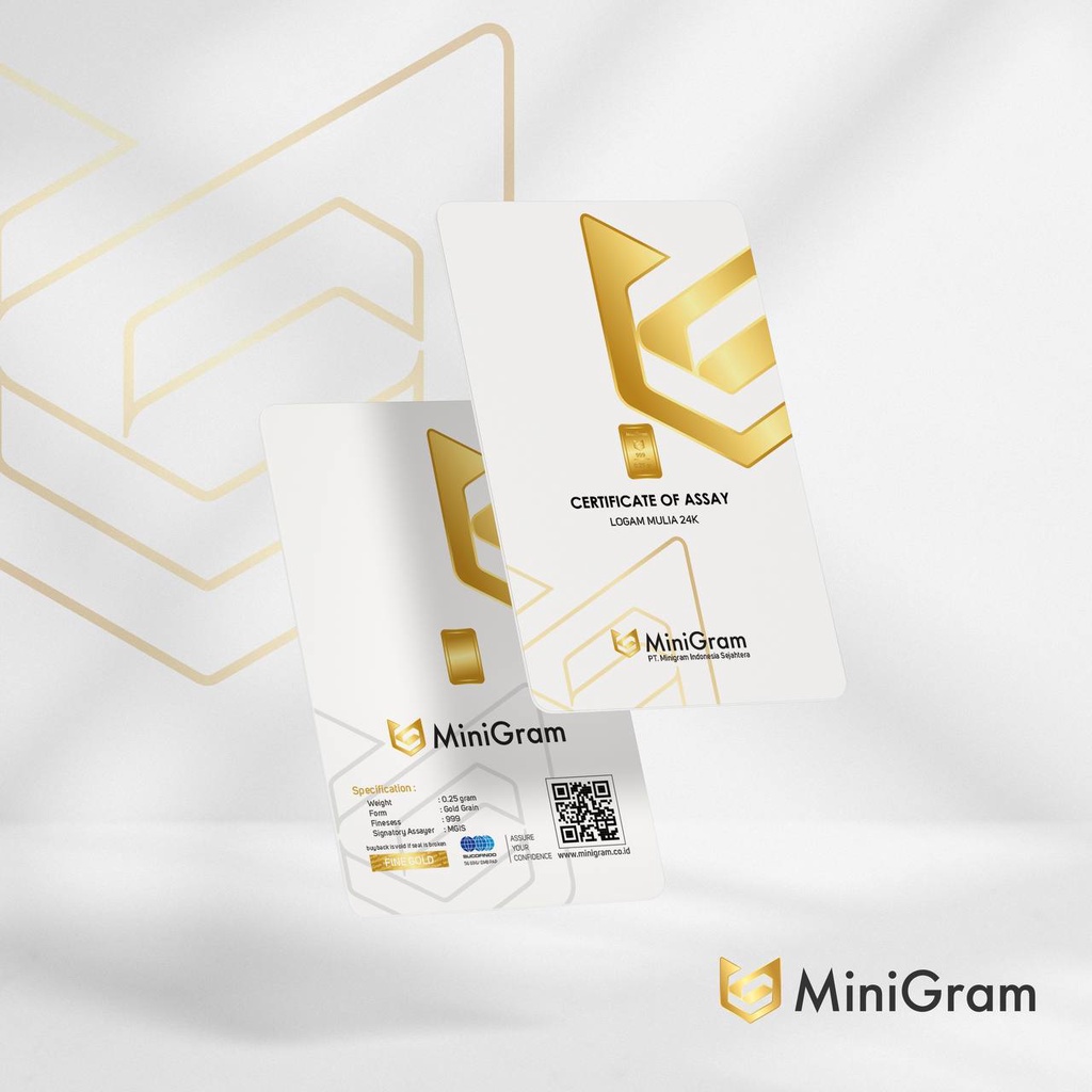 Logam Mulia Emas Minigram 0,25 Gram