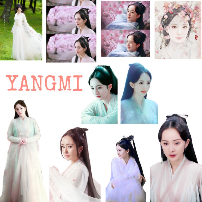 

11pcs Stiker murah yangmi drama china diyesthetic tahan air stiker laptop/handphone/scrapbook/buku jurnal