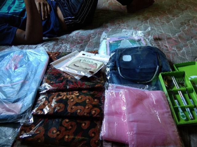 Pasangan Baju Batik Keluarga Kemeja Batik Motik Sekar Sogan