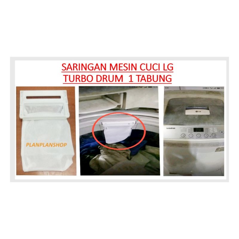 Saringan Filter Mesin Cuci LG TURBO DRUM 1 Tabung Varian1