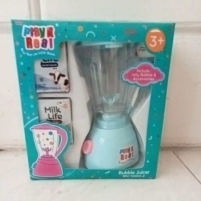 Mainan Blender Bubble Juicer RKC1003-2 Real bisa dipakai Air beneran