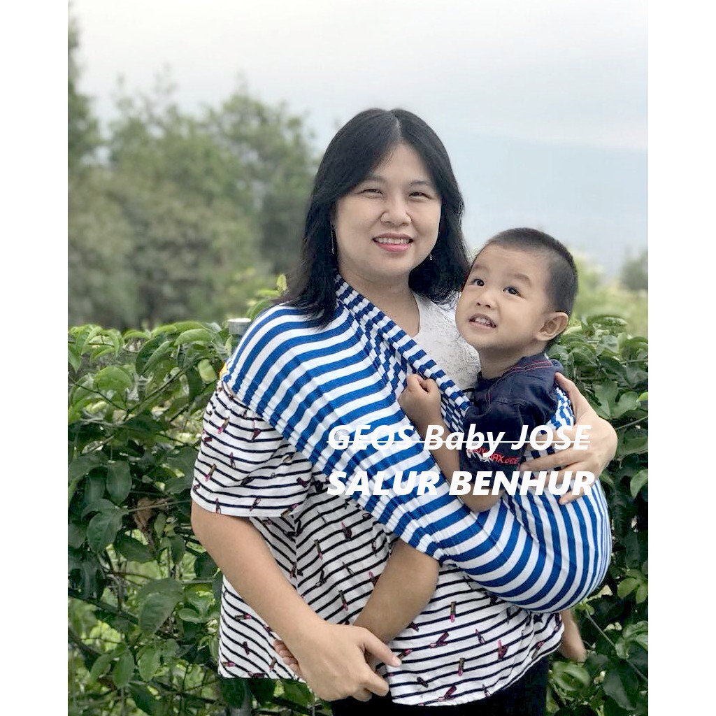 BAYIE - Baby JOSE Premium Gendongan Bayi Kaos/GEOS/Selendang Bayi/Salur BIRU