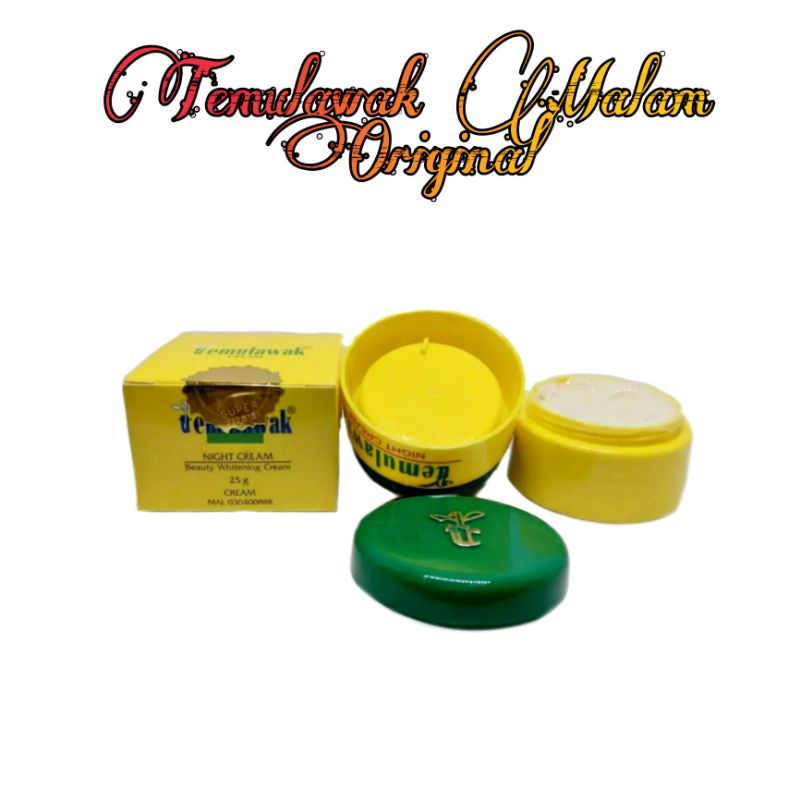 ( ECER ) CREAM TEMULAWAK MALAM ORIGINAL / Cream temulawak malam holo super