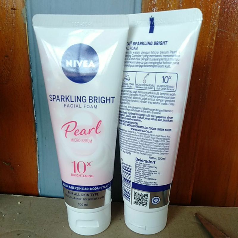 Nivea sparkling bright facial foam 100ml