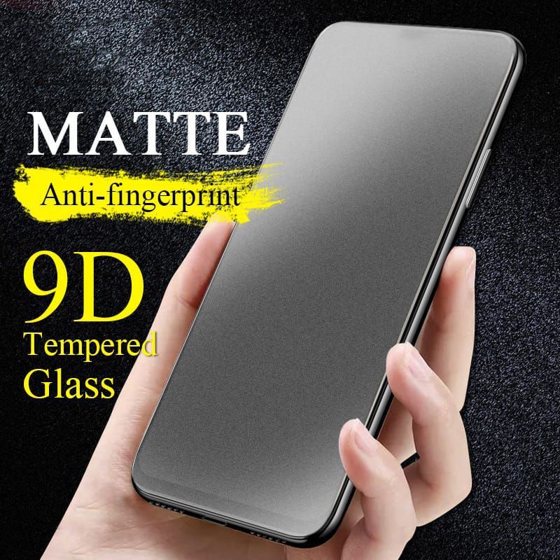 Tempred Glass AG Glare Matte Anti Minyak Black For Vivo Y12/Y51/V20/V20SE/V21/V21 5G