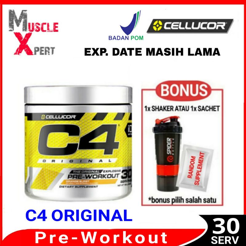 C4 Original 30 Serv Cellucor Pre Workout C4 Original 30 servings PWO C.4 30serv Suplemen PWO Pre-Wor