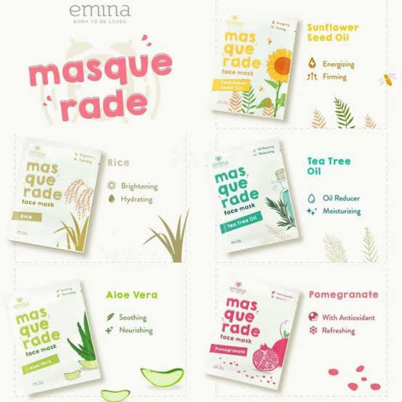 5 Emina Mask Flower Pack