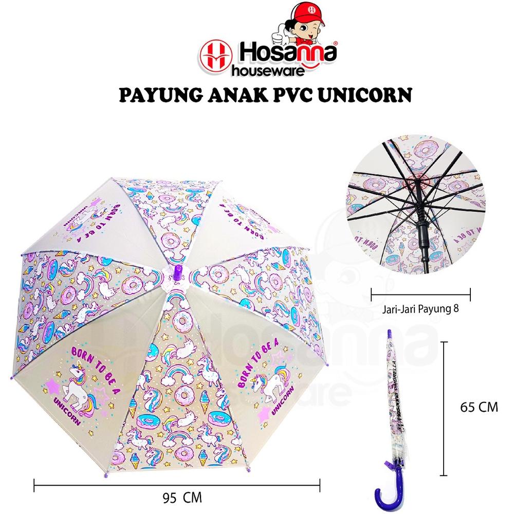 Payung Anak Pvc / Payung Anak Karakter Unicorn