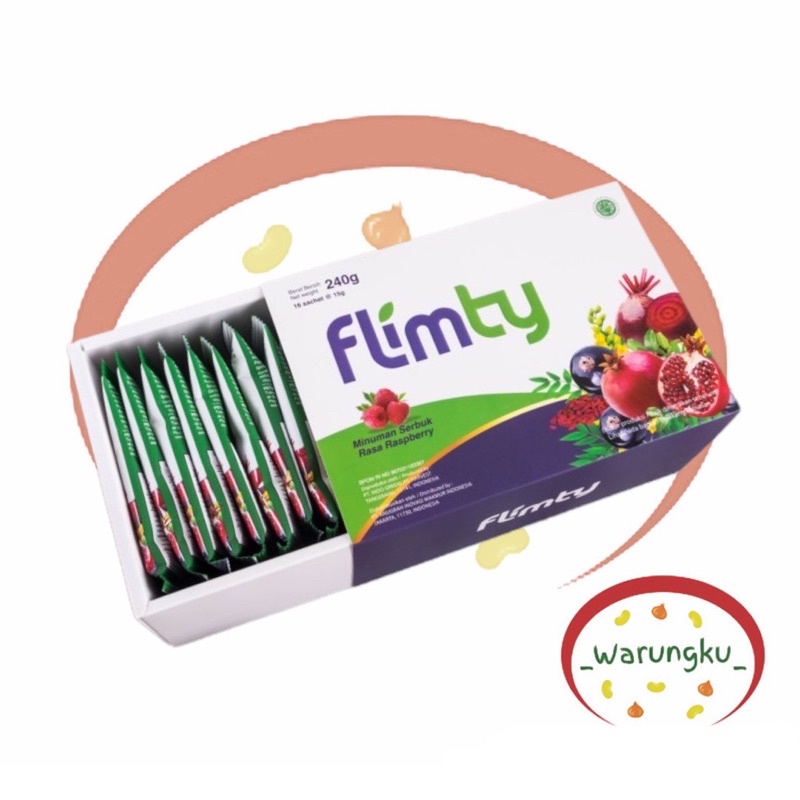 SACHET FLIMTY RASPBERRY BLACKCURRANT Minuman Diet Pelangsing