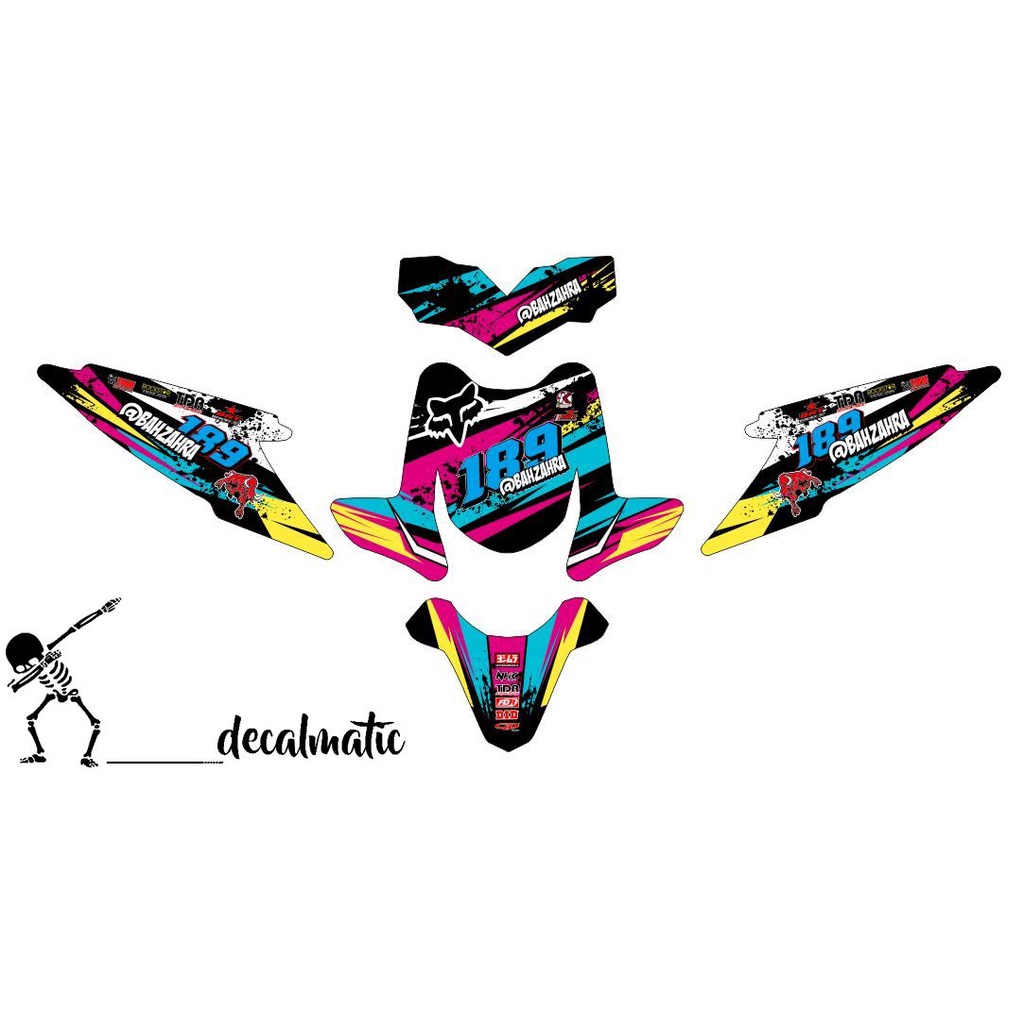 Decal beat Road Race - Stiker Full Body Beat Karbu Road RAc Racing Look - SELALU READY